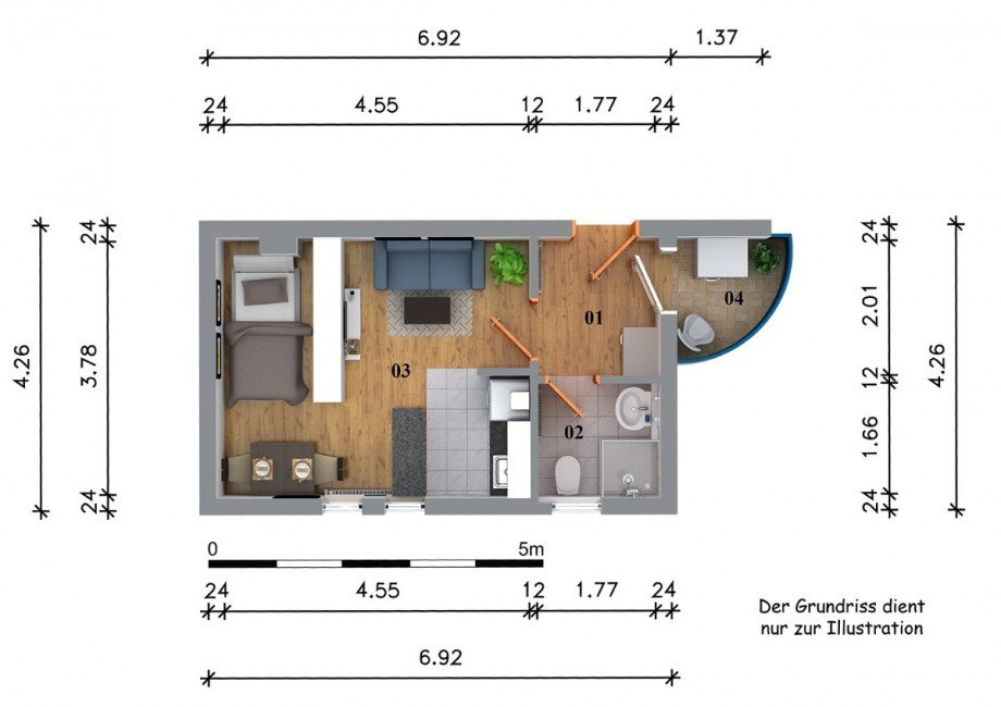 Grundriss Wohnung Bad Urach