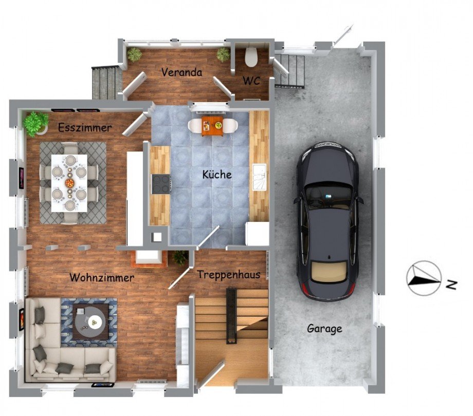 Erdgeschoss Einfamilienhaus Reutlingen