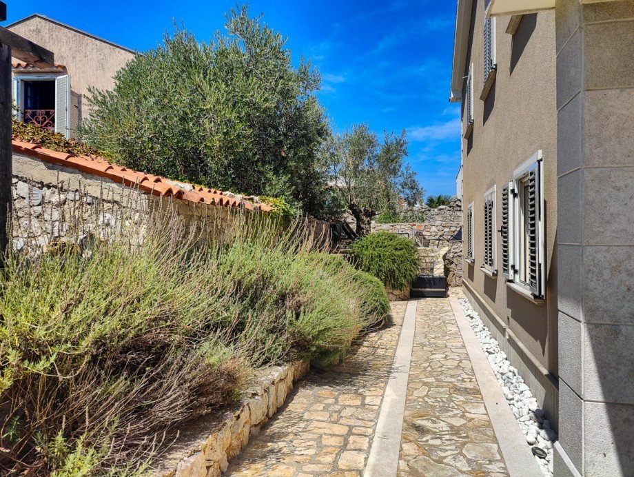 Terrasse Erdgeschosswohnung Nerezine