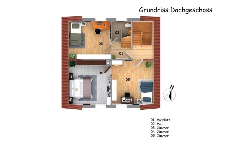 Dachgeschoss Einfamilienhaus Pfullingen