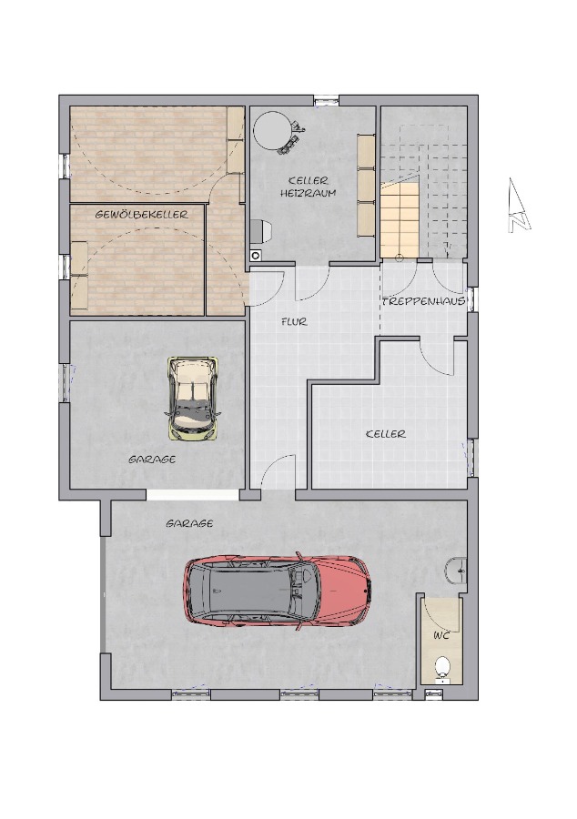 Untergeschoss Mehrfamilienhaus Bad Urach