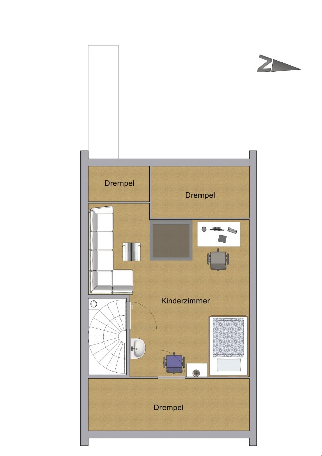 Dachgeschoss Reihenmittelhaus Reutlingen