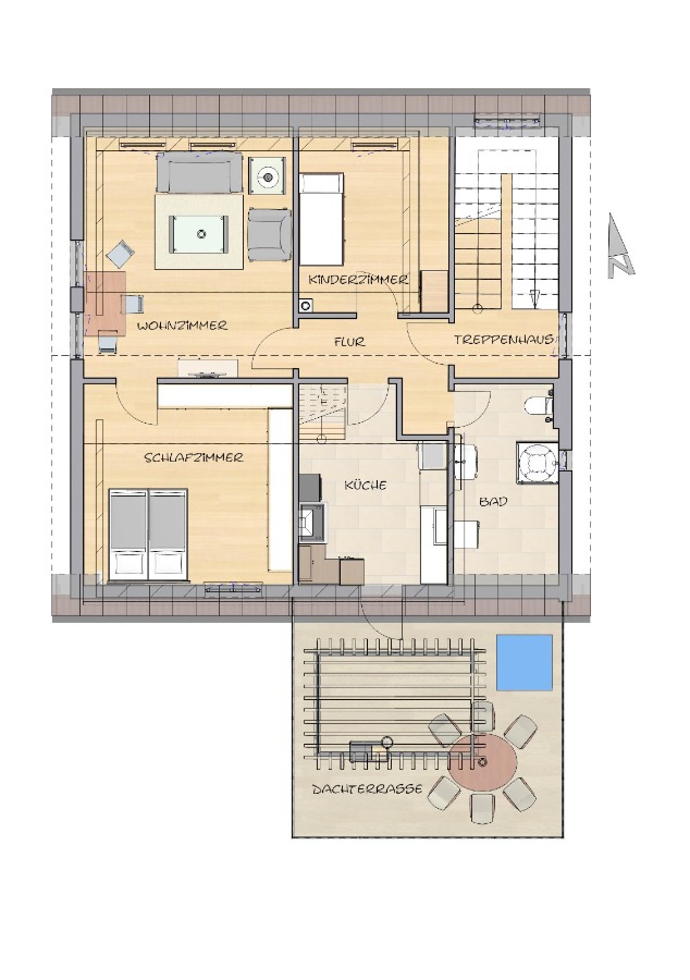 Dachgeschoss Mehrfamilienhaus Bad Urach