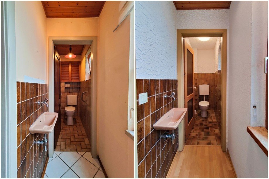 WC Erd- und Obergeschoss Doppelhaush�lfte Pfullingen