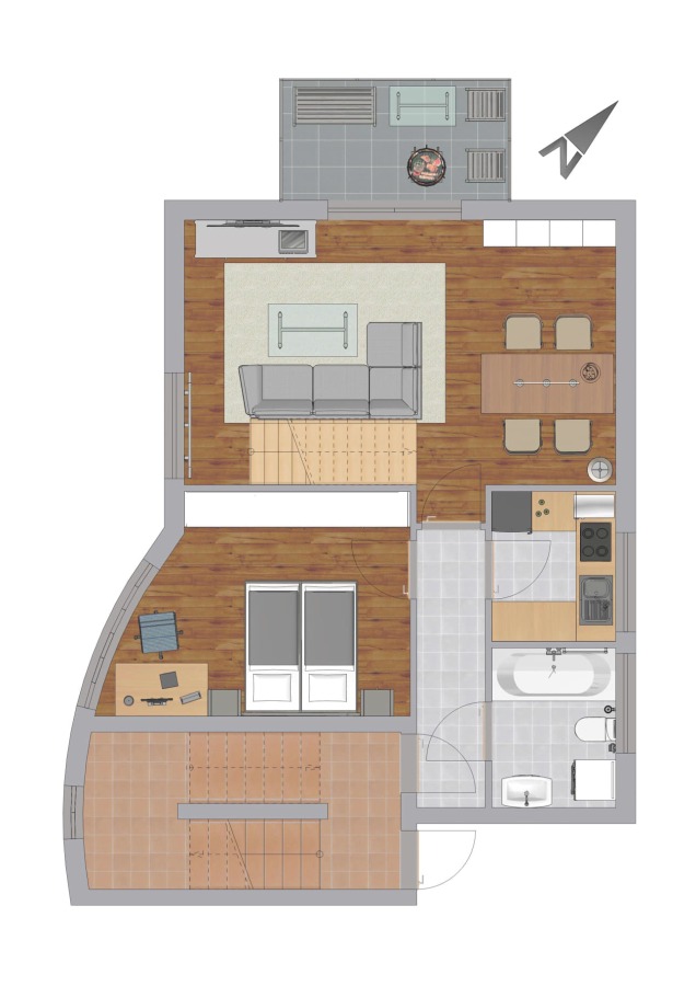 2. Obergeschoss Maisonettewohnung Rottenburg am Neckar