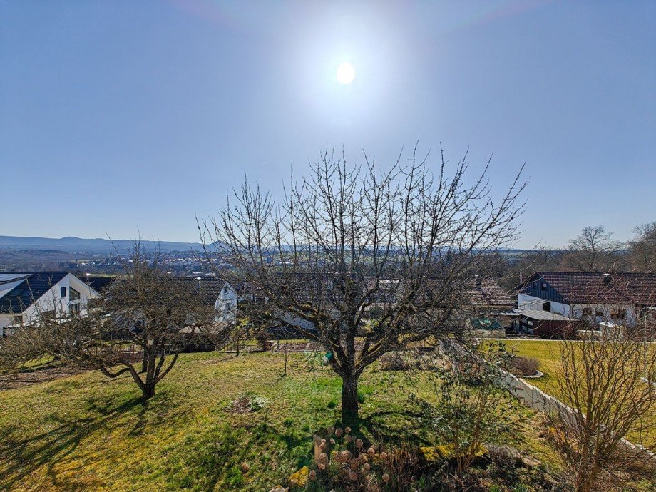 Ausblick vom Balkon Wohnung Pliezhausen