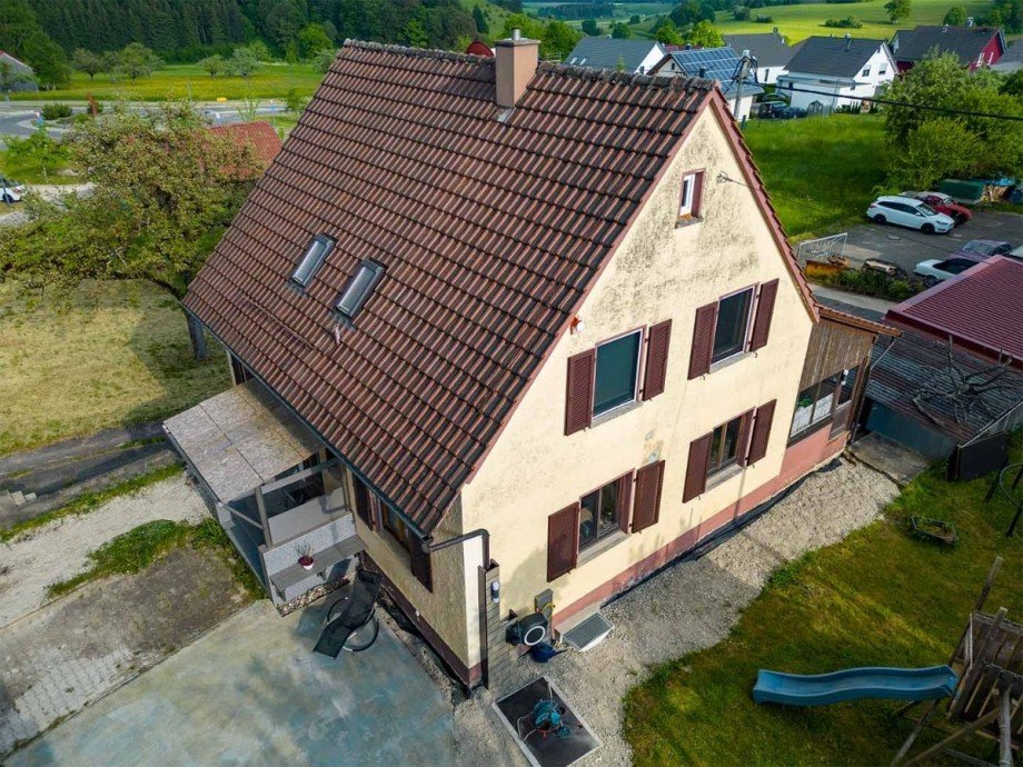 Luftaufnahme Einfamilienhaus M�nsingen