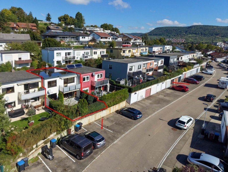 Luftbild Reihenhaus Pfullingen