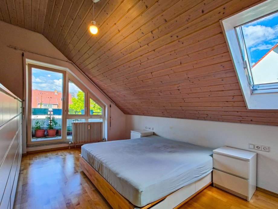 Schlafzimmer Dachgeschosswohnung Reutlingen