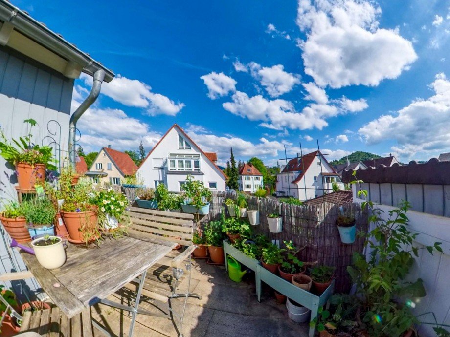 S�dwest Balkon Dachgeschosswohnung Reutlingen