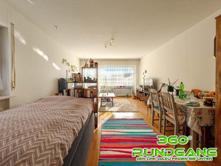 Wohn- Schlafbereich Eningen u.A. Wohnung 1-Zimmer Wohnung in Eningen u.A. mit Terrasse & TG-Stellplatz