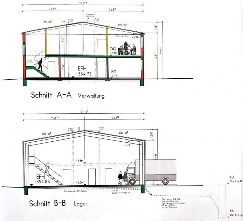 Schnitt Halle Reutlingen