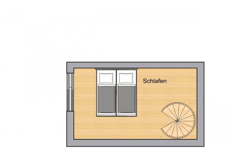 Grundriss 4. OG Maisonettewohnung M�ssingen