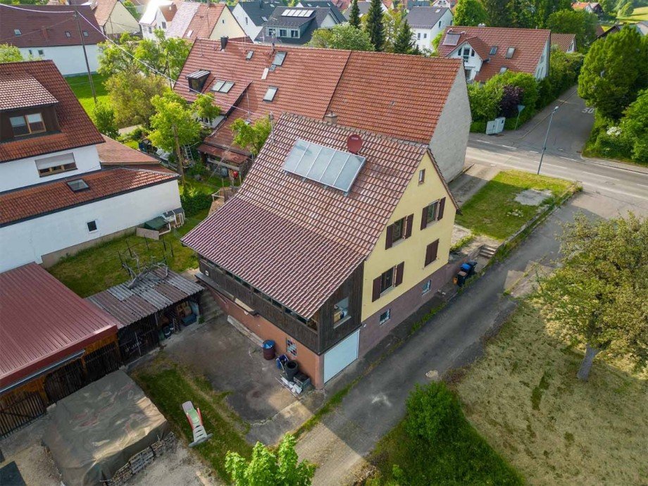 Luftaufnahme Einfamilienhaus M�nsingen