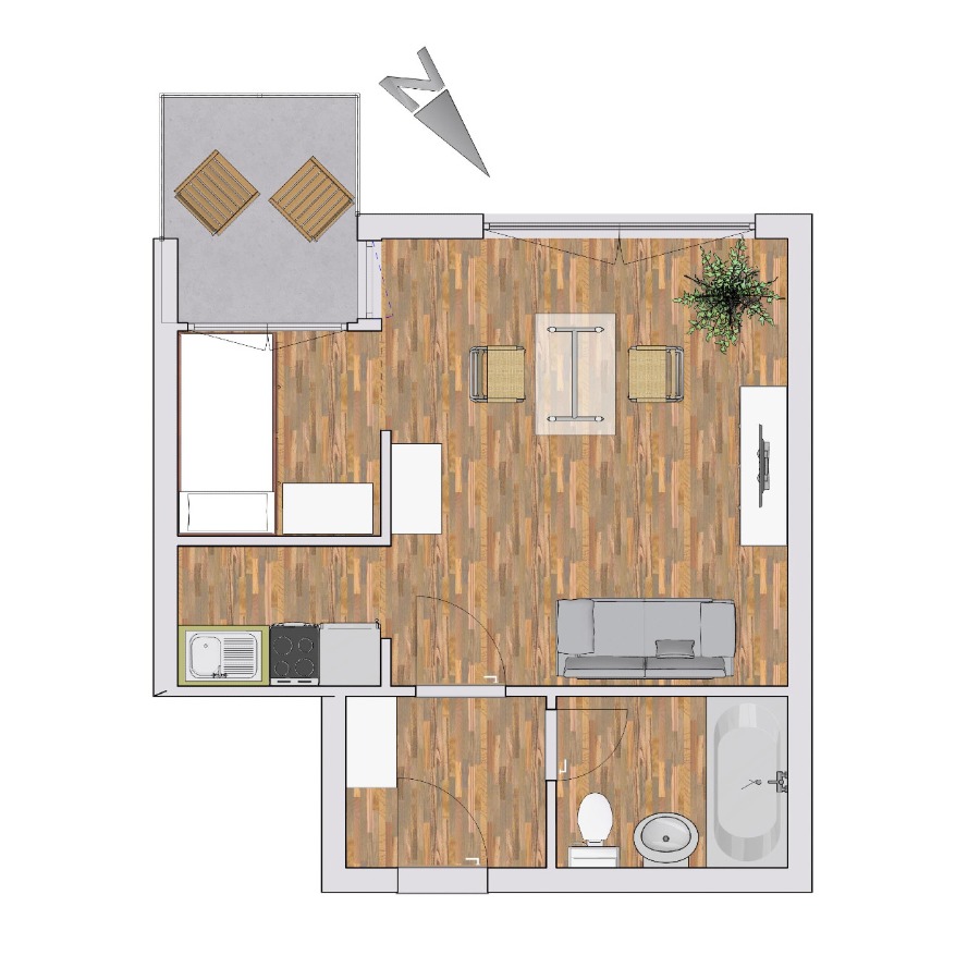 Grundri� Wohnung Nr. 7 Wohnung Reutlingen