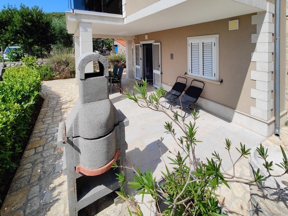 Terrasse Erdgeschosswohnung Nerezine
