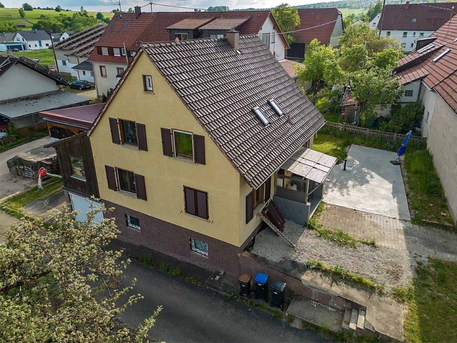 Luftaufnahme Einfamilienhaus M�nsingen