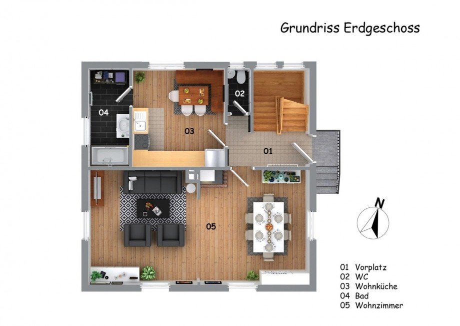 Erdgeschoss Einfamilienhaus Pfullingen
